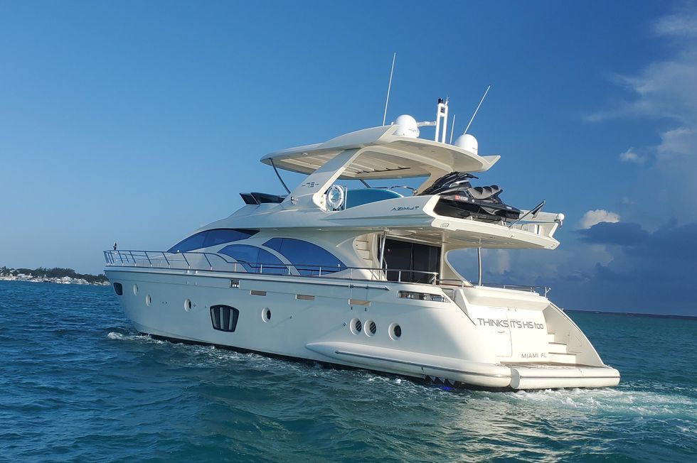 Azimut Flybridge 2008 Thinks It's His Too Lighthouse Point FL for sale